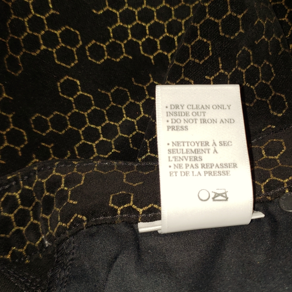 Paige USA NEW Velvet Verdugo Honeycomb Ultra Skinny Jeans Black Gold Womens 🎉HP - Picture 13 of 15